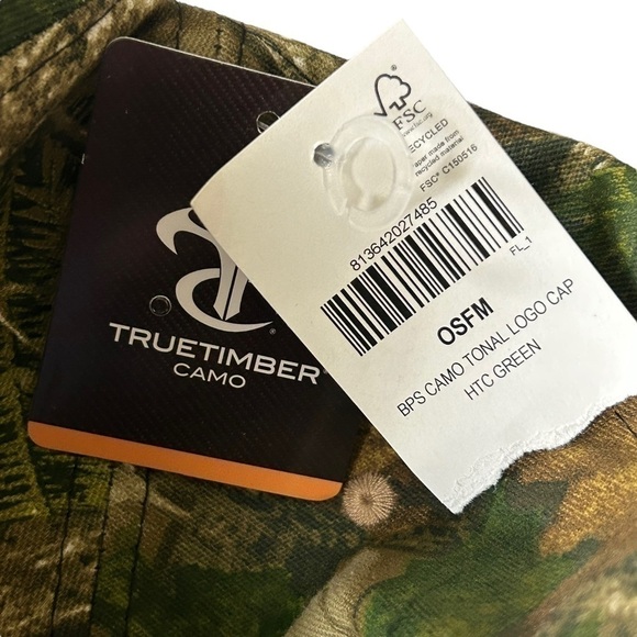 BASS Pro Camo Tonal Logo Hat HTC Green NWT - Picture 4 of 4